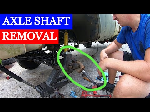 Dana 60 AXLE REMOVAL - How To Change Axleshafts in a Dana 60 Front Axle