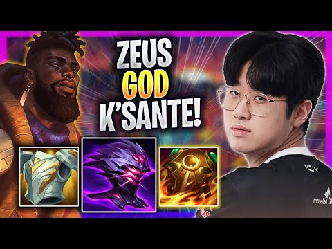 ZEUS IS A GOD WITH K'SANTE! - T1 Zeus Plays K'sante TOP vs Malphite! | Season 2023