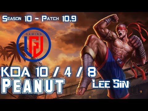 LGD Peanut LEE SIN vs MORGANA Jungle - Patch 10.9 KR Ranked