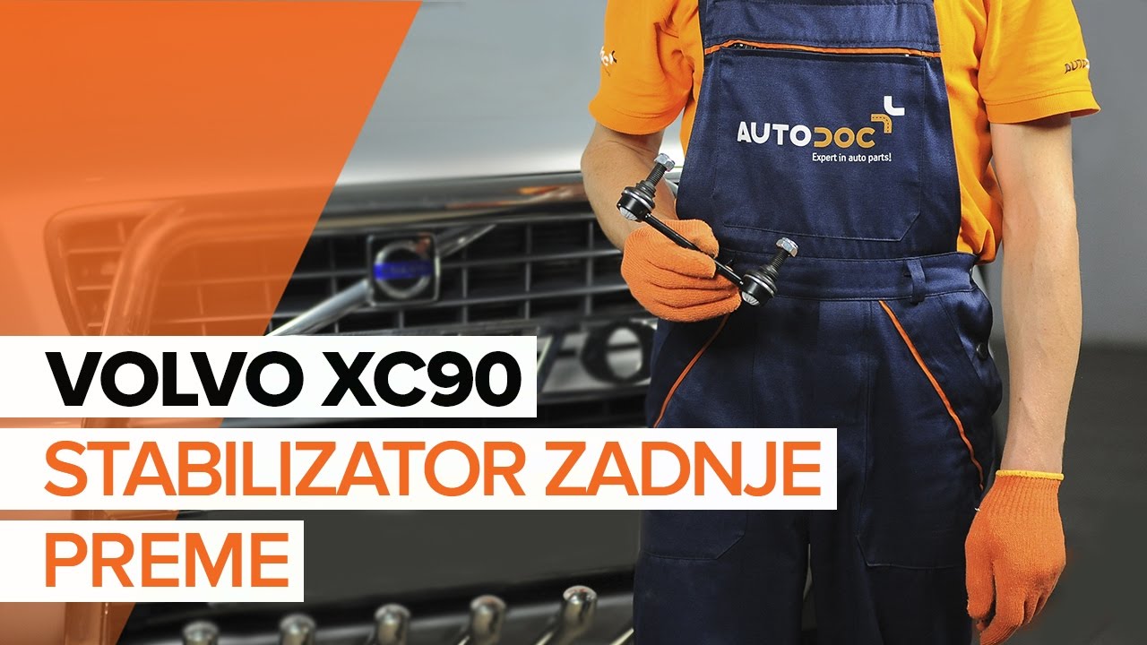 Kako zamenjati avtodel končnik stabilizatorja zadaj na avtu Volvo XC90 1 – vodnik menjave