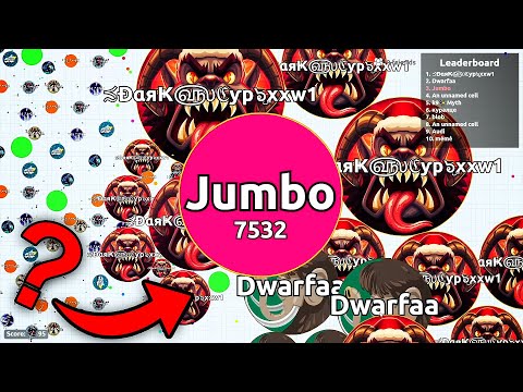 The MOST EPIC AGARIO TRICK - Jumbo SOLO Agario Gameplay