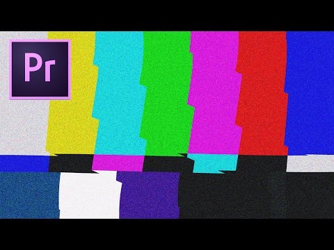 How to create Bars and Tone & Calibration Glitch Effects (Adobe Premiere Pro CC Tutorial)