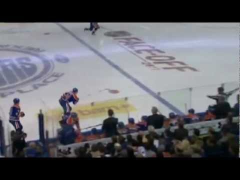 Ladislav Smid hits Sergei Kostitsyn
