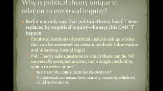 POS 201: Lecture 1-Political Theory and Political Science