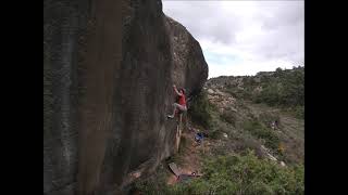 Video thumbnail of The night wanderer, 7c. Alcañiz