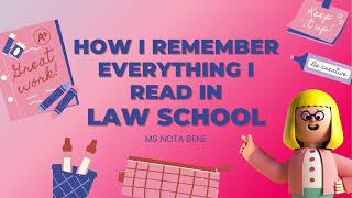 How I Remember Everything I Read in Law School | (in 2-min)