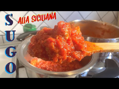SUGU CA #CARNE (#ricetta #siciliana) Il #sugo con la carne della #domenica ! Un #primo speciale!