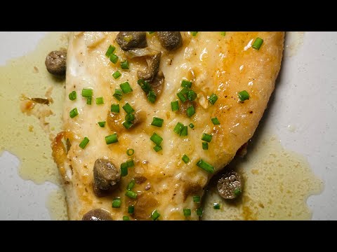 Lemon caper sauce on Seabass