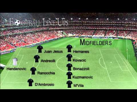PSG 1-0 Internazionale Milano (Inter Starting Lineup) Friendly December 2014