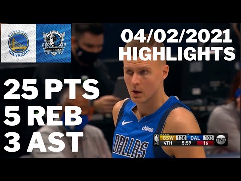Kristaps Porzingis vs. Warriors: 25 pts, 5 reb, 3 ast HIGHLIGHTS 2020/2021 Regular Season[04.02.21.]