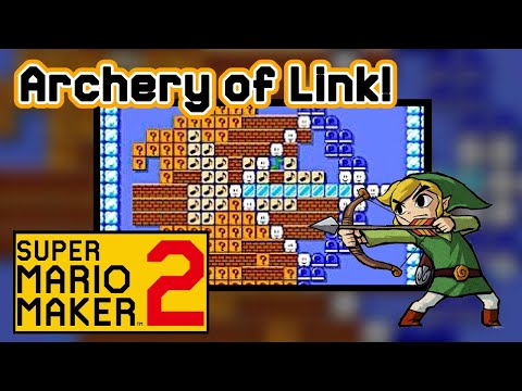 Creative "Archery of Link" Level! - Super Mario Maker 2