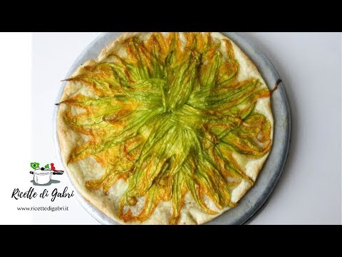 TORTA SALATA CON FIORI DI ZUCCA pasta sfoglia FACILISSIMA RICETTE DI GABRI