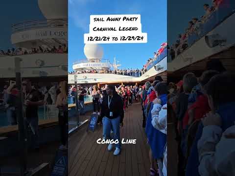 Thumbnail for Sail Away Party on the Carnival Legend Congo Line!#carnivalcruise #ilovecarnival #ChristmasCruising