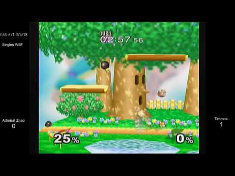 GSS 71 SSBM - Admiral Zhao (Samus) vs. HoG | Tiramisu (Fox) - Melee WSF