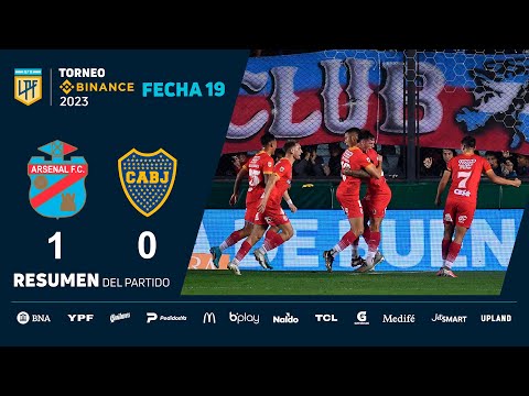 #TorneoBinance 2023 | Fecha 19 | resumen de Arsenal - Boca