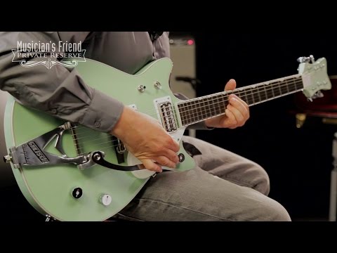 ✮ULTRA RARE✮'15 Gretsch G-6134 Double Cut PENGUIN Ltd ✮BROADWAY JADE✮1 of 25✮Jet image 25