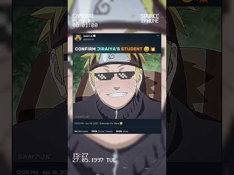 CONFIRM JIRAIYA'S STUDENT...😅💥