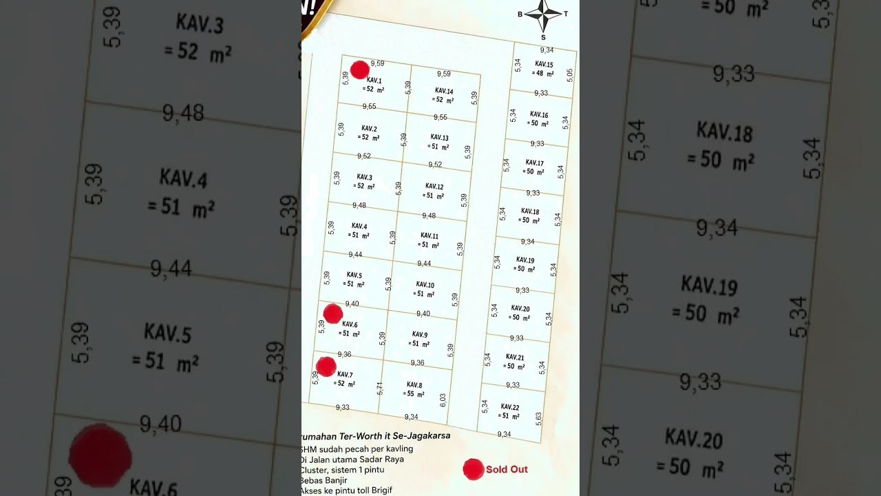 50 Square Meters of Land in Jagakarsa