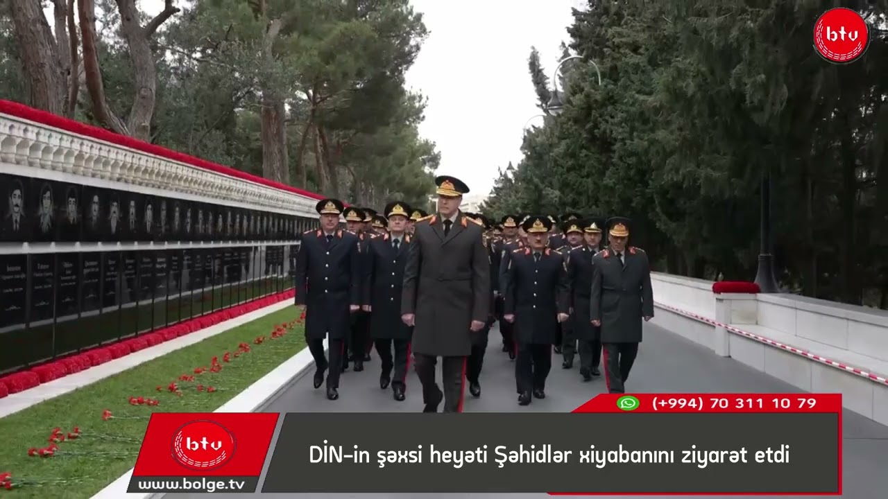 DİN-in şəxsi heyəti Şəhidlər xiyabanını ziyarət etdi