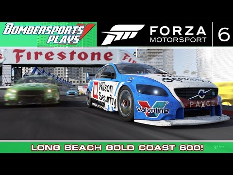 Forza Motorsport 6 Challenge: LONG BEACH GOLD COAST 600! [Volvo S60 V8 Supercar, No Assists]