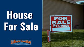 House For Sale - Free Legal Consultation | California Tenant Law