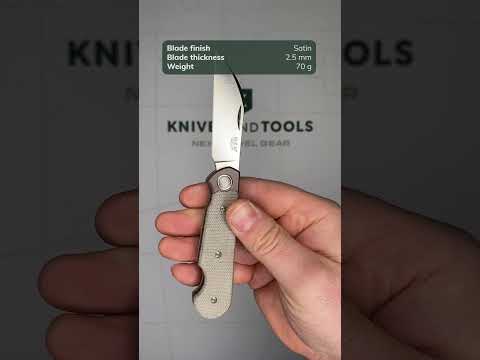 MKM Jacques JQ TGC, Satin CPM MagnaCut, Green Canvas Micarta pocket knife, Jesper Voxnaes design