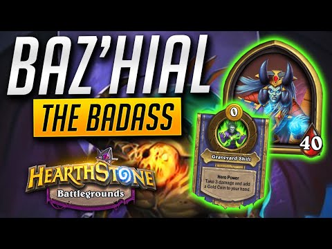 Lich Baz'hial Might Be Risky BUT I Enjoy Living On The Edge (vs. Zalae) | HEARTHSTONE BATTLEGROUNDS