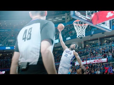 Joel Embiid | Thunderous Dunk (01.28.18)
