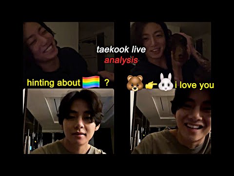 Taehyung was giving hints 🌈🔥 ⁉ | Taekook live analysis
