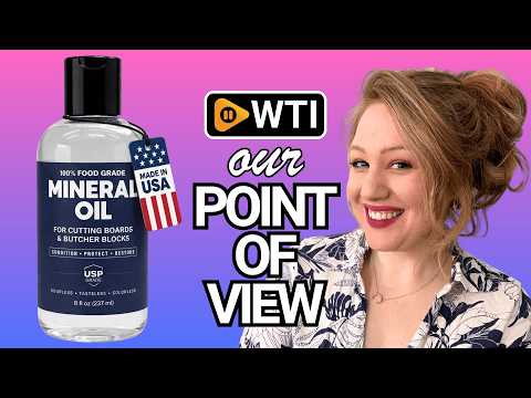Cutting Board Oil | 8oz Food Grade Mineral Oil | Made in USA | Butcher Block Oil & Food Safe Wood Conditioner for Cutting Boards - WTI product video review