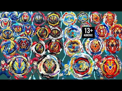 QUADRUPLE EVOLUTION BATTLE: ALL VALKYRIE vs ALL BELIAL vs DRAGON vs ACHILLES-Beyblade Burst Ultimate