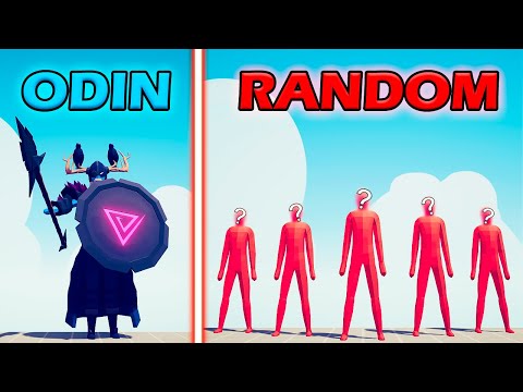 ODIN vs RANDOM TEAM - Totally Accurate Battle Simulator | TABS