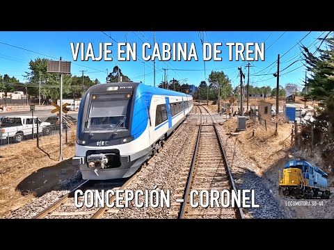 [Cabride] Viaje en cabina de tren desde Concepción a Coronel - Locomotora SD40