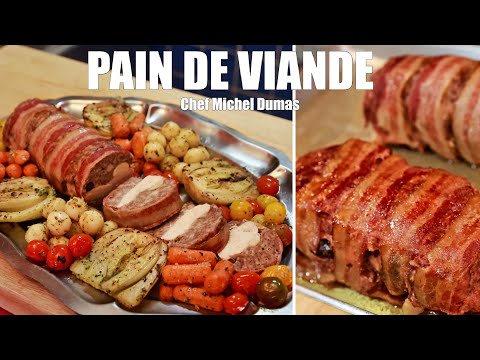 Meatloaf with bourbon and maple syrup sauce