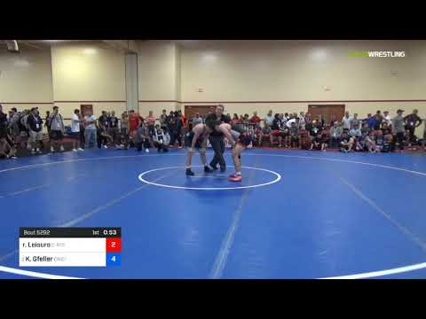 2018 Marine Corps US Open/UWW Junior Freestyle 65 Rnd Of 16 - Ryan Leisure (C-RTC) Vs. Kaden Gfell