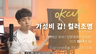 뮤비? 영화? 인터뷰? 다 돼! 가성비 갑! 컬러 조명 Falconeyes RX-818 리뷰 [OK CUT]