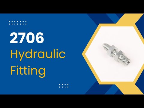 NPTF male to 37° JIC bulkhead straight fitting