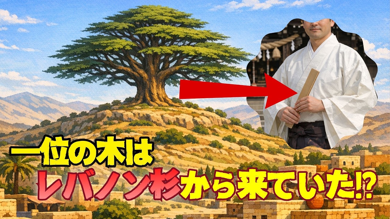 神主さんの笏や伊勢で使用される【一位の木】は何故一位なのか？まさか…レバノン杉を模していた！？【郷土史家 北野晃司さん対談②】