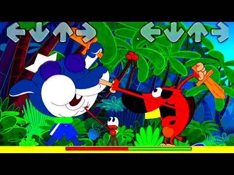 madness fnf be like in Zig & Sharko