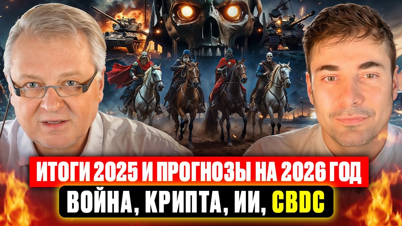 Итоги 2025 и прогнозы на 2026 год. Война, крипта, ИИ, CBDC.