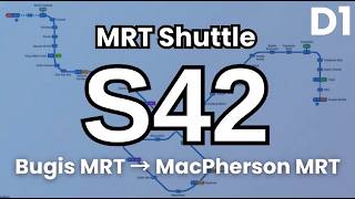 DTL MRT Shuttle S42 (Direction 1) | Hyperlapse & Route Visual