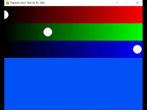 Color value selection with python