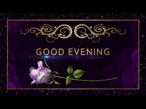 💜Good Evening💜Animation Greeting Cards #4K #WhatsApp