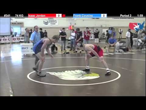FILAJR WTT: 74 KG Isaac Jordan (Unattached) vs. Frank Cousins (Badger Wrestling Club)