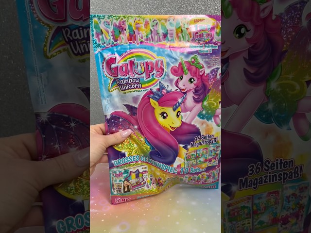 Vídeo relacionado con GALUPY Rainbow Unicorn 3-Pack - Unicornio para coleccionar, Figuras de Unicornio con alas de Purpurina y Cristal de Swarovski