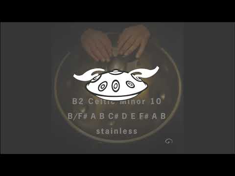 'Magical' Handpan: B2 Celtic Minor 10 | Stainless Edited | Scale: B/ F# A B C# D E F# A B
