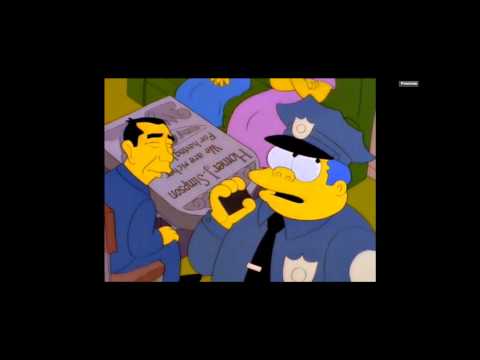 Simpsons - Chief Wiggum ließt Grabstein falschrum