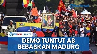 Ribuan Rakyat Venezuela Turun ke Jalan Caracas, Tuntut Pembebasan Nicolas Maduro oleh AS