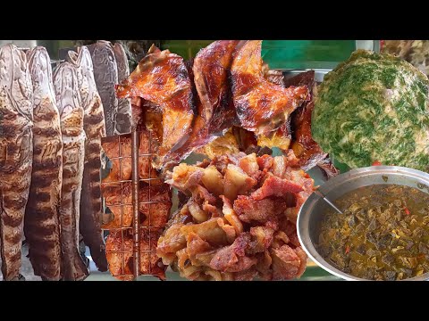 Amazing street food in Kampot  Street food at old Bridge  All the food very delicious