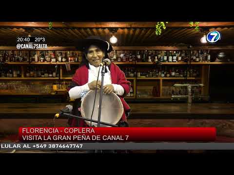 "Florcita" La Coplera de Nazareno, paso a dejarnos unos versos en la Peña Del Siete 12 /01 /2023